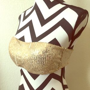 Gold Sequin Bandeau